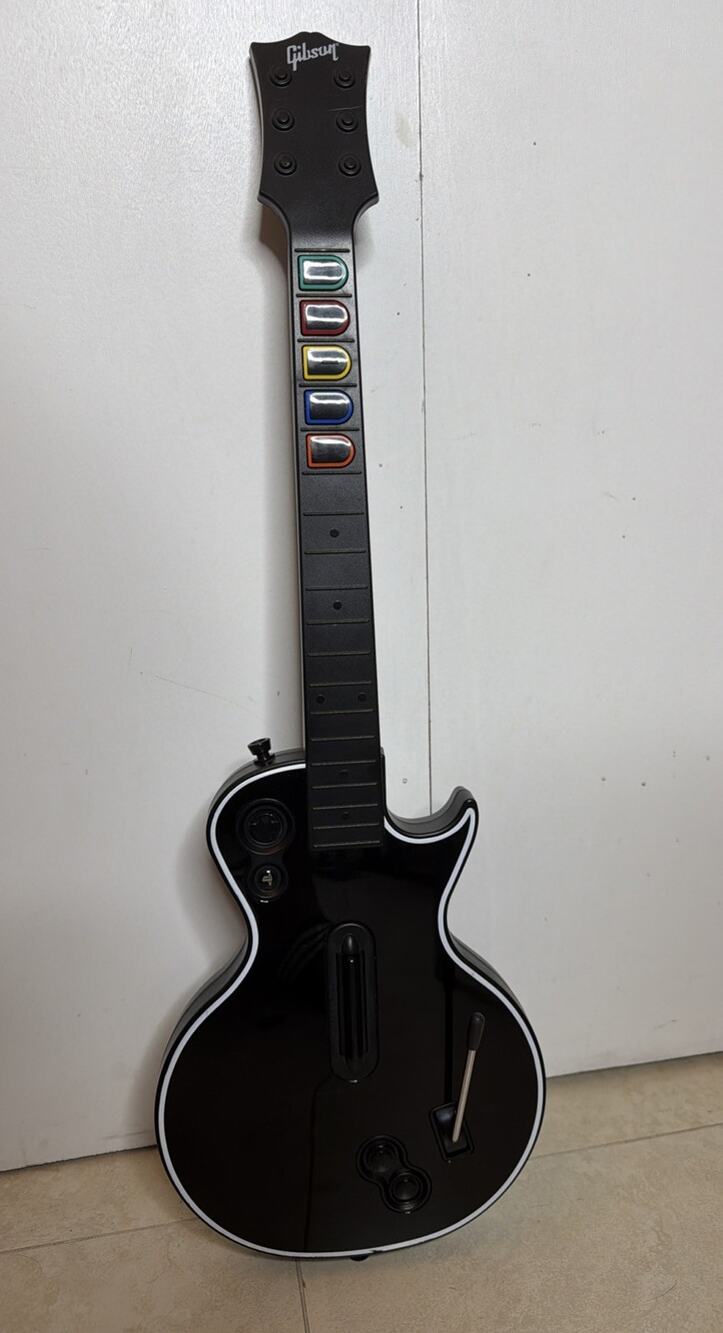 Guitar Hero Les Paul Gibson Wireless PS3 PlayStation 3 Guitar Only No Dongle